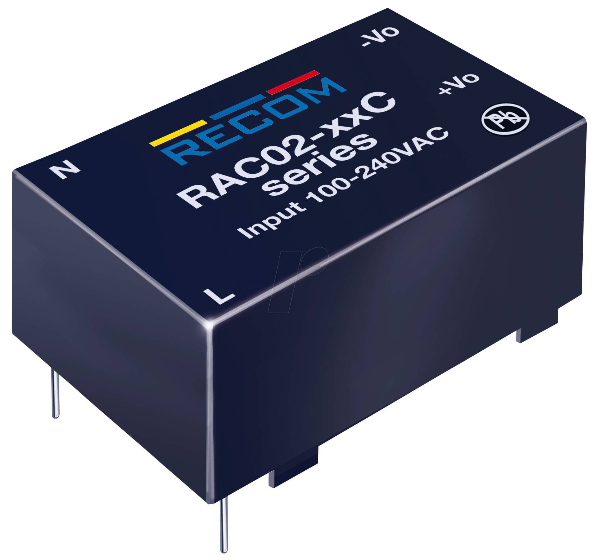 RAC02-33SC - AC/DC-Wandler, 80 - 264 V AC, 3,3 V DC, Modul von RECOM