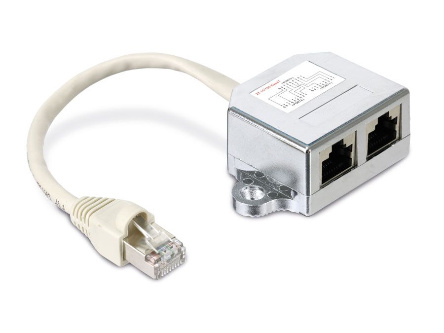 RED4POWER Cable-Sharing-Adapter R4-N100-EE, Ethernet/Ethernet von RED4POWER