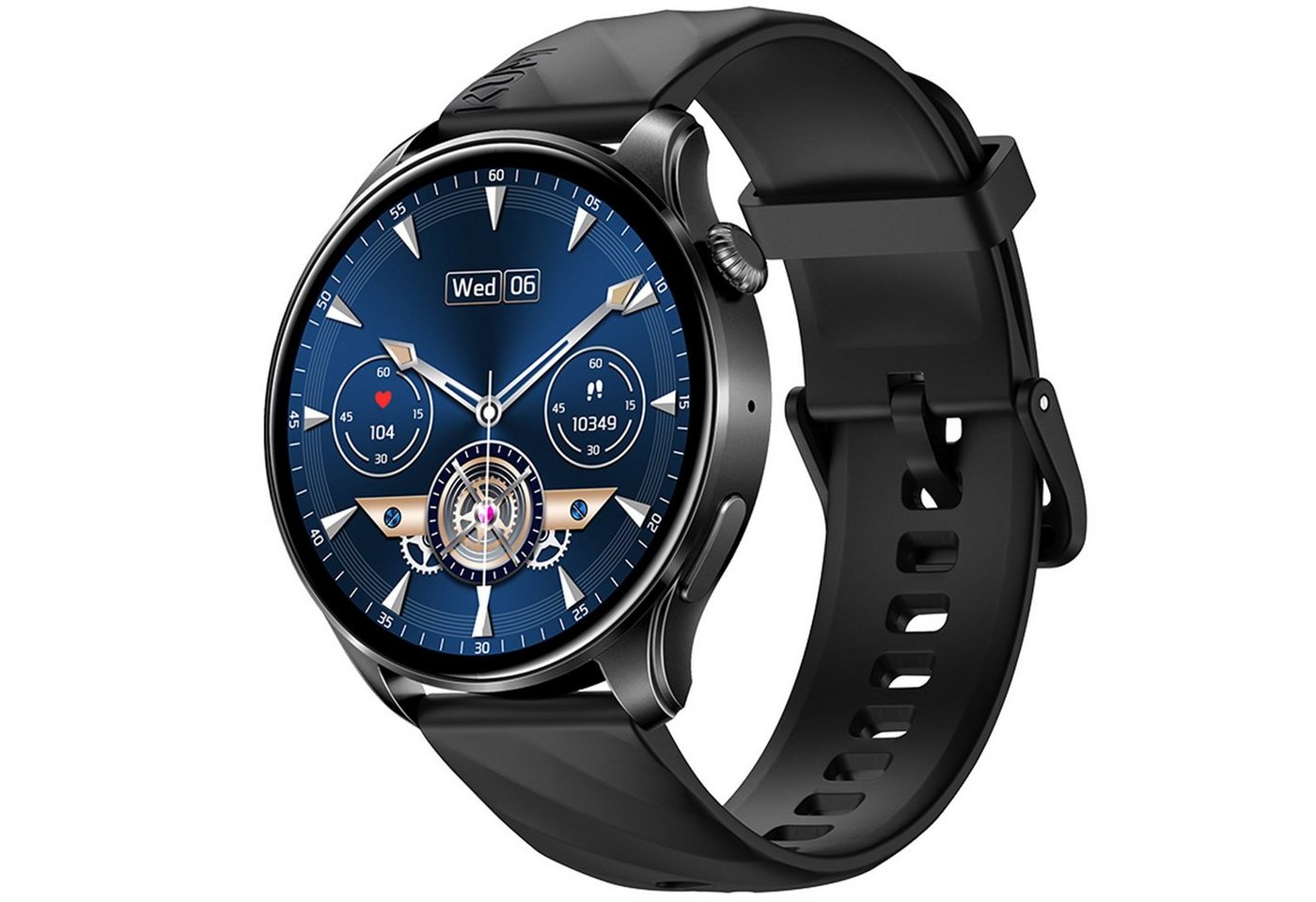 REDOM Damen Herren Smart Watch Sportuhr Armbanduhr Fitness Uhr Uhren Tracker Smartwatch (1,43 Zoll) Sportuhr mit 100+ Sportmodi, Touchscreen, für iOS/Android, IP68 Wasserdicht, mit Anrufe Pulsmesser Schrittzähler Schlafmonitor Aktivitätstracker von REDOM