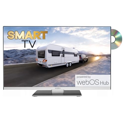 REFLEXION LDDX22iBT mit Standfuß | 22 Zoll (55 cm) rahmenloser LED-Smart TV (webOS) eingebauter DVD-Player, DVB-S2/C/T2 HD Tuner mit Bluetooth von REFLEXION