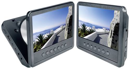 Reflexion DVD 7052 Kopfstützen DVD-Player mit 2 Monitoren Bilddiagonale=17.8cm (7 Zoll) von REFLEXION