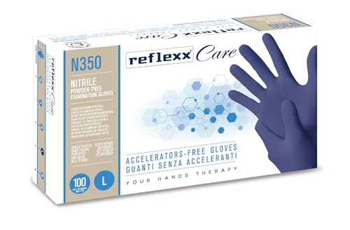 REFLEXX N350/L Nitril Einmalhandschuh Beschleuniger Free (100 Stück) von REFLEXX