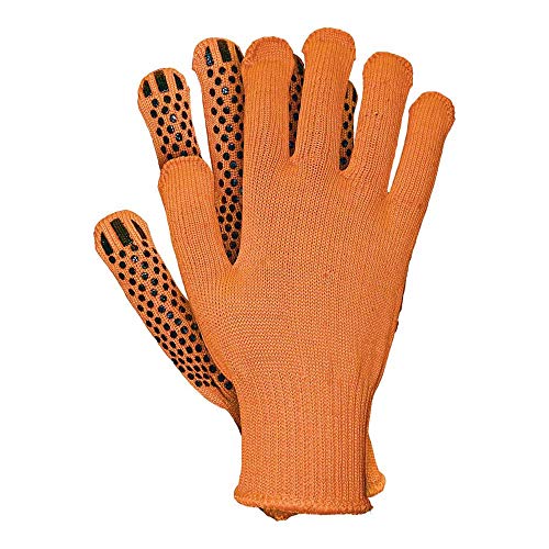 Reis RDZFLAT_PBXXL Schutzhandschuhe, Orange-Schwarz, XXL Größe, 12 Stück von REIS