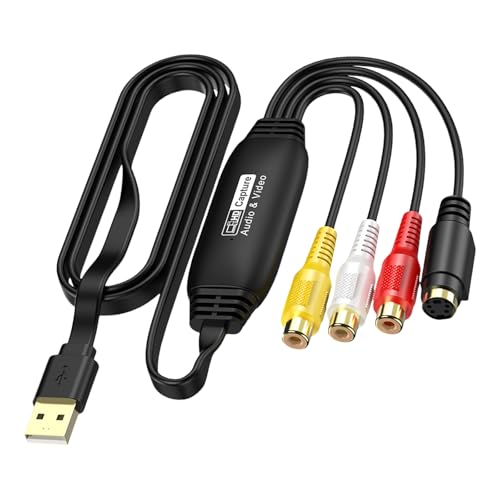 REITINGE 1 Set Digitaler Konverter Video Erfassungskarte Adapter Kabel Leitung mit USB 2.0 Schnittstellen für XP/7/8/10/11 von REITINGE