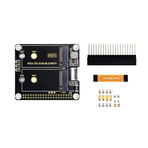 REITINGE 2CH SSD HAT für 2242 2230 PCIe auf SSD Adapterplatine (SSD und Mainboard nicht im Lieferumfang enthalten) von REITINGE