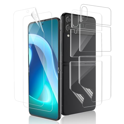 REROXE 2+2 Stück TPU Schutzfolie für Panzerglas für Samsung Galaxy Z Flip 3 5G, Anti-Bläschen Ultra-Klar Z Flip 3 5G Displayschutzfolie, Self-Healing Flexibler Folie für Samsung Z Flip 3 5G von REROXE