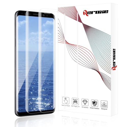 REROXE 2 Stück: für Panzerglas für Samsung Galaxy S9 Plus Schutzfoile, 3D Full Screen Bläschenfrei HD Displayschutzfolie für Galaxy S9 Plus, Sensitive Touch Kratzfest Samsung S9 Plus Panzerfolie von REROXE