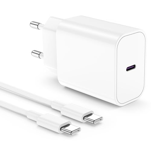 Schnellladegerät iPhone 15 Plus, 20 W USB-C Ladegerät iPhone und USB-Kabel Apple Original 2 m, Typ C Wandadapter Netzteil für Apple iPhone 15/15 Pro Max, iPad Pro/Air/Mini, Samsung Galaxy von REUTIXUN