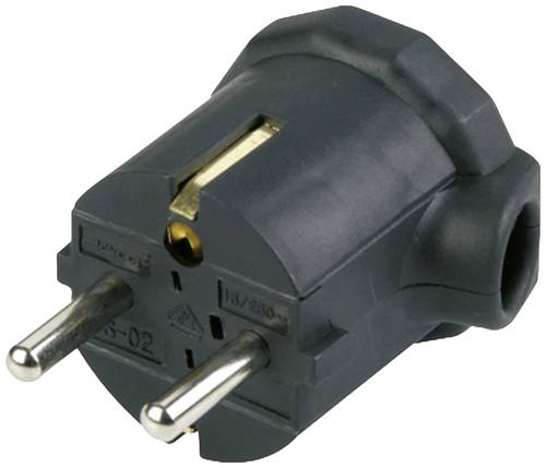 REV 0512055777 Schutzkontakt-Winkelstecker Kunststoff 250V Schwarz IP20 von REV