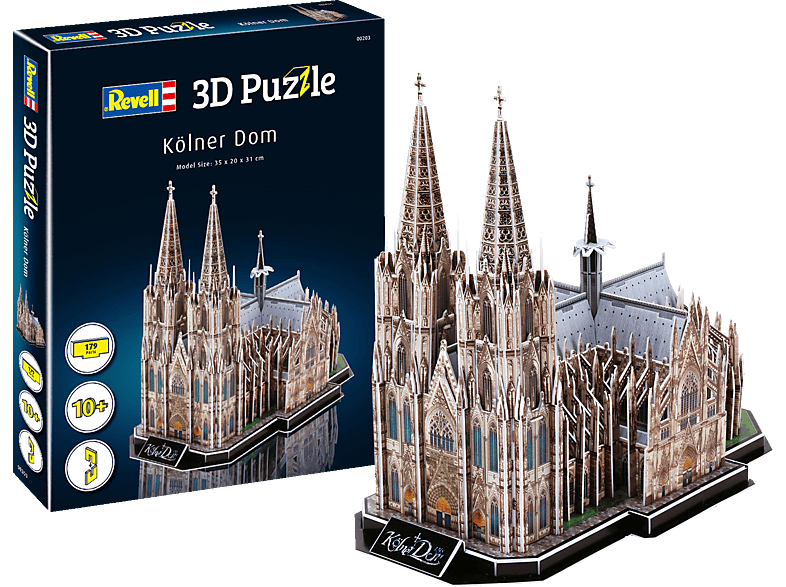 REVELL Kölner Dom 3D Puzzle, Mehrfarbig von REVELL