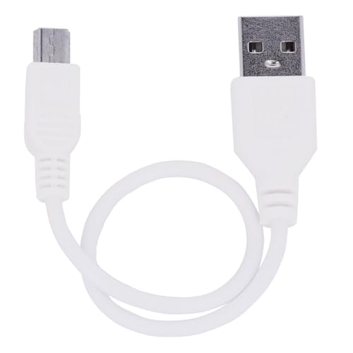 REY Mini-USB-auf-USB-2.0-Kabel, zum Aufladen und für Daten, Universal, grau, 10cm von REY