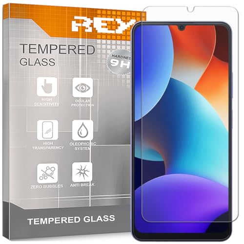 REY Pack 3X Bildschirmschutz aus gehärtetem Glas für BLACKVIEW Color 8, Schutzfolie, Displayschutzfolie 9H+ Härte, Anti-Kratzen-Öl-Bläschen von REY