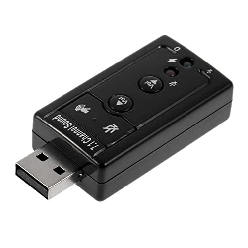 Soundkarte 7.1 AC3 MP3 Audio, Sound, Mikrofon, USB 2.0 von REY