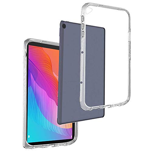 REY Transparent Silikonhülle TPU für Huawei MATEPAD T10s 10.1", Premium Kratzfest TPU Durchsichtige Schutzhülle, Ultradünne 0,33 mm von REY