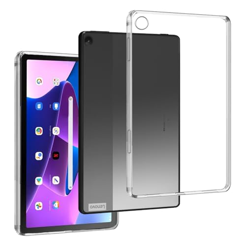 REY Transparent Silikonhülle TPU für Lenovo TAB M10 3ª GEN 10,1", Premium Kratzfest TPU Durchsichtige Schutzhülle, Ultradünne 0,33 mm von REY