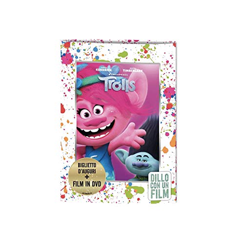 Geburtstagskarte mit DVD inklusive Trolls von MOMO STICK