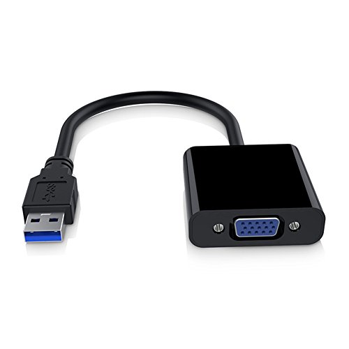 RGBS USB 3.0 zu VGA Adapter Konverter, 1080P USB zu VGA Video Grafikkarte Display Externe Kabel Adapter für PC Laptop Windows 7/8/10/, Nicht unterstützt MAC (Apple) Systemen, Tablets und Windows XP von RGBS