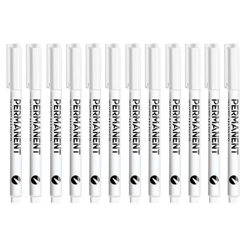 RGYBAO 1/12 weiße Permanentmarker, weißer Lackstift zum Malen auf Holz, Keramik, Glas, Metall, Leinwand, Leder, Stein RGYBAO 1/12 weiße Permanentmarker, weißer Lackstift zum Malen auf Holz, Keramik, Glas, Metall, Leinwand, Leder, Stein von RGYBAO