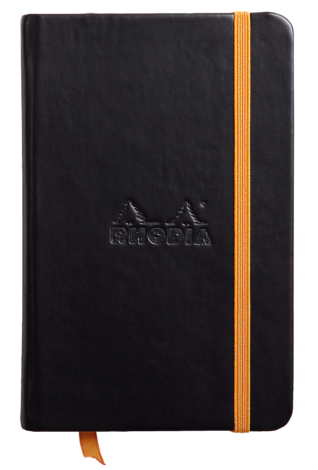 RHODIA Notizbuch RHODIARAMA, 90 x 140 mm, liniert, schwarz von RHODIA