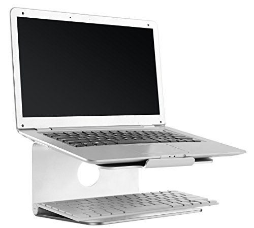 RICOO Laptop Ständer für MacBook 11-15 Zoll Aliminium Laptopständer MTS-02 Universal Halter 360 Grad Drehbar Tastaturablage Notebook Halterung Schreibtisch Computer Lapdesk Laptoptisch von RICOO