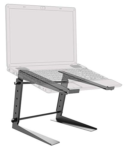 RICOO Laptopständer Höhenverstellbar für 15-17 Zoll Standfuss LS01-B Universal Notebook Halterung bis 3-Kg Bildschirmerhöhung Computer Zubehör Laptop Tisch Lapdesk Laptoptisch von RICOO