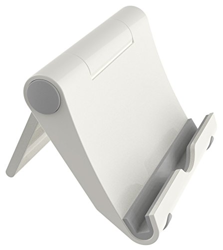 RICOO Tablethalterung T0100 Tablet Halter Ständer Smartphone Stand Handy Stativ Halterung Dock/Flexibel Klappbar Faltbar Klein / 4"/5cm - 10"/25cm Zoll/Silber Grau von RICOO