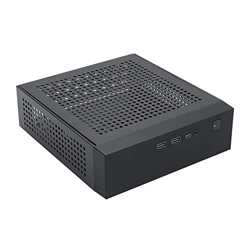 RIKEL 1 Stück M09 HTPC Host Mini ITX Computergehäuse DC-Netzteil Industrielles Steuerungsgehäuse Heim-Desktop-Computergehäuse von RIKEL