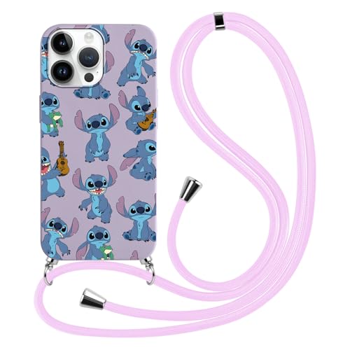 Handykette Handyhülle für Xiaomi Redmi Note 10/Note 10T 5G 6.5" Hülle mit Band, Schön Cartoon Anime Lindo Muster Necklace Schutzhülle mit Kordel zum Umhängen Silikon Weich TPU Stoßfest Case, Kawaii von RIUGHJID