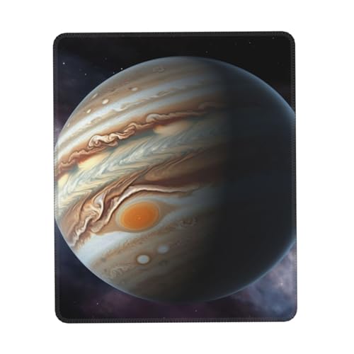 Mauspad mit Jupiter-Landschaft, Computer-Mauspad für Mann und Frau, Mauspad mit rutschfester Gummiunterseite, Laptop-Mauspad für Gaming, Zuhause, Büro von RLDOBOFE