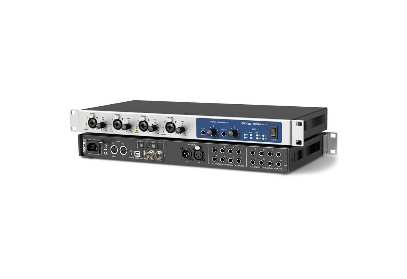 RME Audio Fireface 802 FS USB Audio Interface Digitales Aufnahmegerät von RME Audio