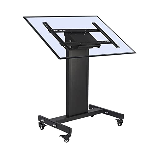 Mobiler TV-Wagen mit Rädern für 32-65-Zoll-Bildschirme, 0-90° Winkelverstellung, rollender TV-Ständer mit feststellbaren Rädern, hält bis zu 45 kg Mobiler TV-Wagen mit Rädern für 32-65-Zoll-Bildschirme, 0-90° Winkelverstellung, rollender TV-Ständer mit feststellbaren Rädern, hält bis zu 45 kg von RNNYWDRQ