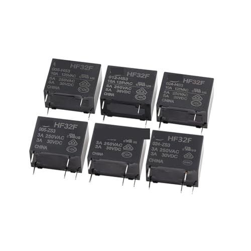 5Pcs HF32F-G JZC-32F HF32F - 005 012 024 - HS / HS3 / ZS3 3A 5A 10A 250VAC 4PIN 5PIN HF32F-G-012-HS 5V 12V 24V power relay RNUMLIGH(HF32F-009-HS3 5A) von RNUMLIGH