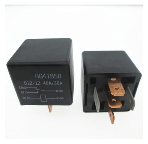 Auto CAR 12V relay HG4185B-012-1Z HG4185B 012-1Z 12V 12VDC DC12V 40A / 30A 5PIN RNUMLIGH(One Size) von RNUMLIGH