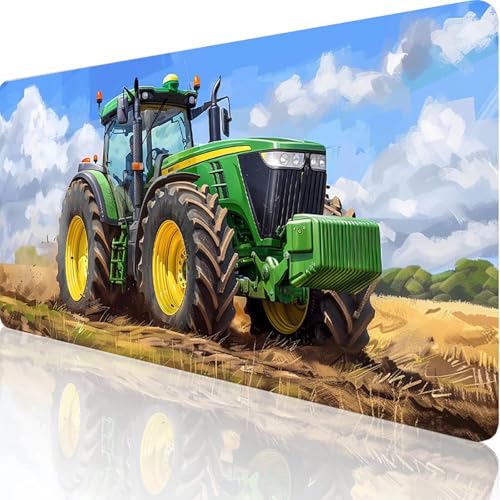 Gaming Mauspad Gelb Mauspad XXL 900x400x3mm XXL Mousepad Landschaft Mauspad Gaming Zubehör mit Anti Rutsch Basis Mouse Pad， Wasserdicht und Langlebig für schmücken Maus und Tastatur Office T-G-0 von RNXAOPEN