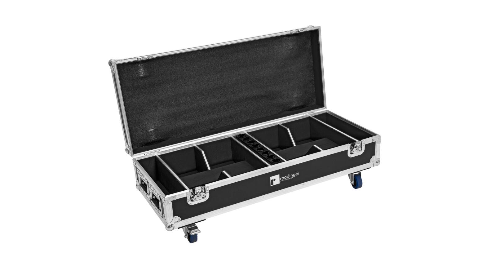 ROADINGER Flightcase 8x AKKU IP UP-4 QuickDMX mit Ladefunktion von ROADINGER