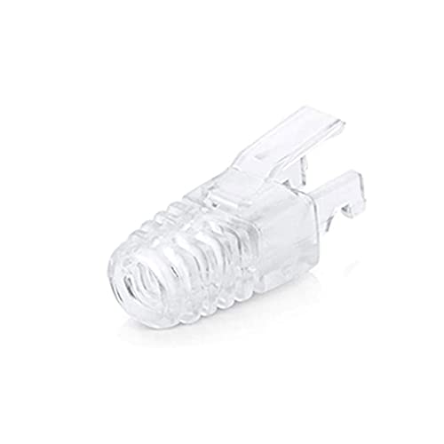 RJ45 CAT6 Zugentlastungsstiefel-Anschluss Kompatibel mit Standard-CAT6-Ethernet-Kabel LAN-Kabelstecker-Boot-Abdeckung(30pcs,White) von ROBAUN