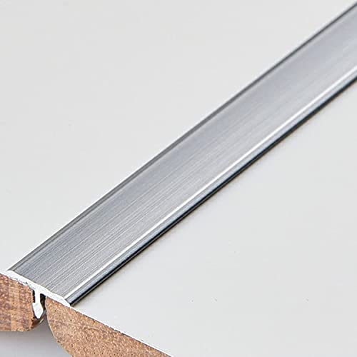 T-Molding Aluminum Threshold Floor Transition Strip, Adhesive Flooring Edge Trim, Wood to Tile, Wood to Vinyl, Carpet to Tile, 0.7in Wide(Gray,100 cm Length) von ROBAUN