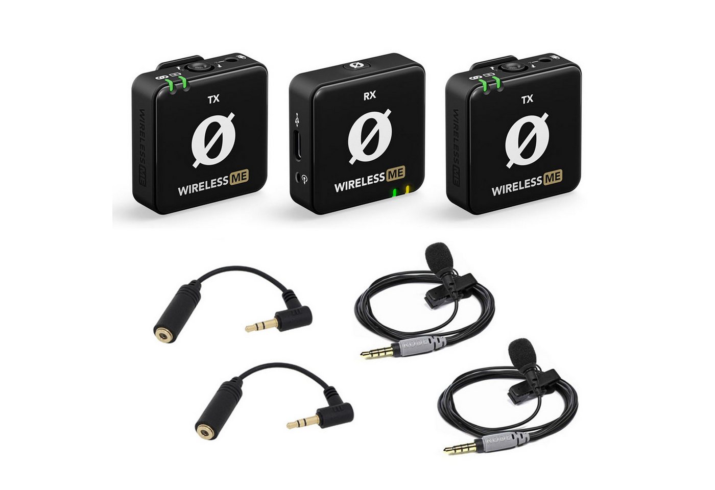 RØDE Rode Wireless ME Dual mit 2x Smartlav und 2x ADP03 Digitales Aufnahmegerät (mit 2x Smartlav und 2x ADP03 Adapter) von RØDE