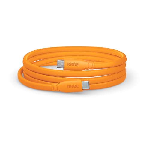 RØDE SC17 USB-C auf USB-C Flachkabel (1,5 m, Orange) von RØDE