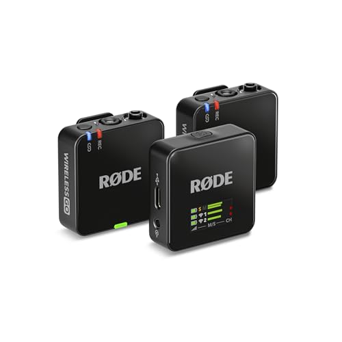 RØDE Wireless GO (Gen 3) – Kompakter kabelloser Mikrofon – Kristallklarer Klang, 32-Bit Float Aufnahme, automatische Pegelregelung, für Telefone, Kameras und Computer von RØDE