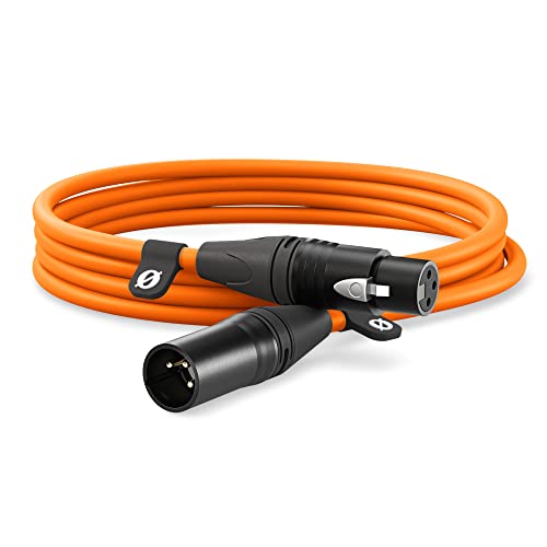 RØDE XLR-3 Hochwertiges XLR-Kabel (3 m, orange) von RØDE