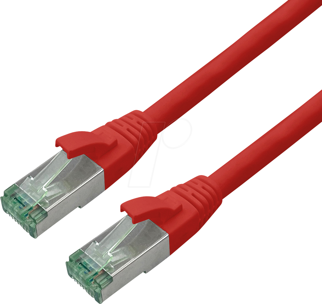 ROLINE 21453271 - Patchkabel Cat.6a S/FTP (PiMF), rot, 0,3 m von ROLINE RECYCLED MATERIAL