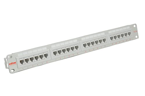 ROLINE Kat.5e (Class D) 19"-Patchpanel, 24 Ports, UTP, grau von ROLINE