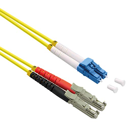 ROLINE LWL-Kabel duplex 9/125µm OS2, LSH APC / LC UPC, LSOH, gelb, 0,5 m von ROLINE