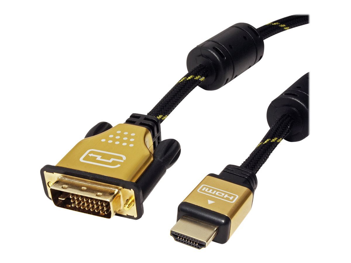 ROLINE ROLINE GOLD DVI-D 24+1 HDMI ST/ST 1,5m HDMI-Kabel von ROLINE