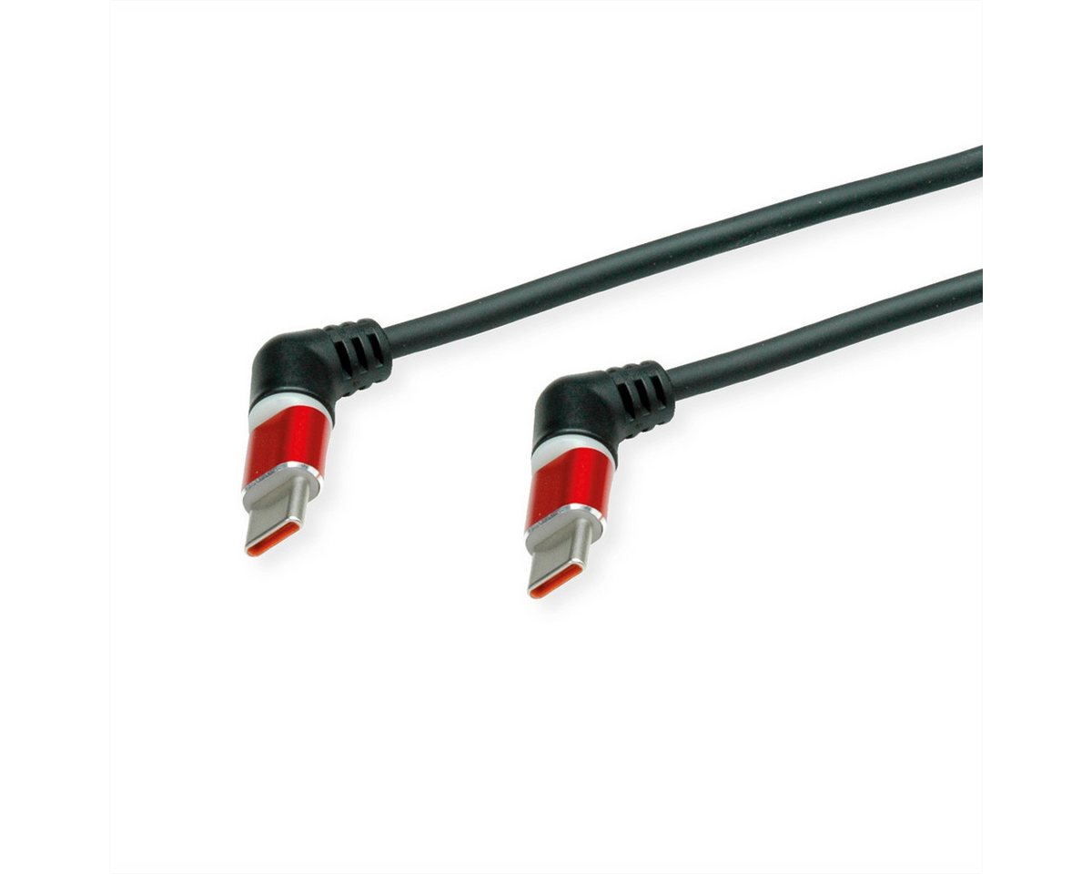 ROLINE USB 2.0 Kabel, Typ C - C, ST/ST, 360° Rotation USB-Kabel, USB Typ C (USB-C) Männlich (Stecker), USB Typ C (USB-C) Männlich (Stecker) (150.0 cm), 60W, Spiralkabel von ROLINE