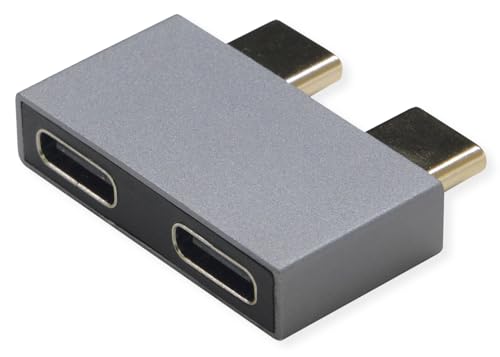 ROLINE USB 3.2 Gen 2 Adapter, 2X USB Typ C - 2X Typ C, ST/BU, silberfarben von ROLINE