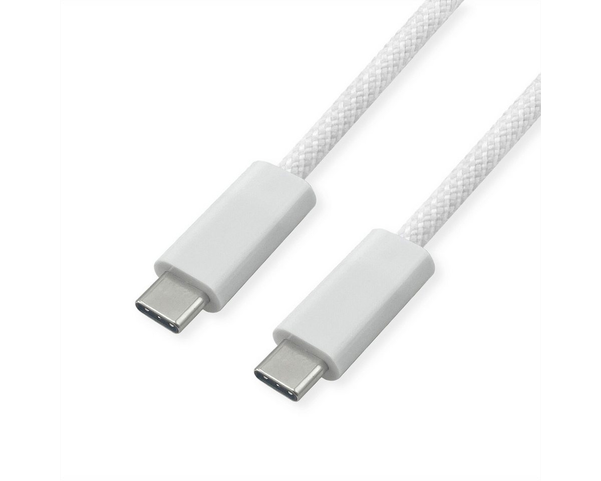 ROLINE USB4 Gen3x2 Kabel, C–C, ST/ST USB-Kabel, USB Typ C (USB-C) Männlich (Stecker), USB Typ C (USB-C) Männlich (Stecker) (100.0 cm), 40Gbit/s, 240W von ROLINE