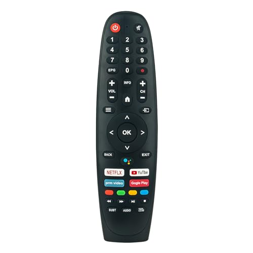 Ersetzte Sprach Fernbedienung Passend für Smart Tech TV 24HA20T3 32HA10T3 32HA10V3 32HA20V3 32HV10V1 43UA10V3 50UA10V3 55UA10V3 65UA10V3 43UA20T3 50UA20T3 75UA10T1 40FA10V3 43FA10V3 von ROLLGAN