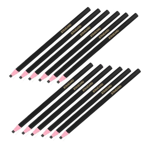 ROMISBABA 12St Buntstifte ziehen schwarzer Pinselstift Fettstift abziehen Buntstifte Bleistifte Druckbleistift wachsmalstifte crayon Tragbare Wachsstifte abziehbarer Buntstift Papier Black von ROMISBABA